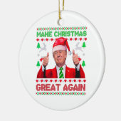 Trump maakt kerst weer geweldig keramisch ornament (Links)