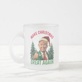 Trump maakt kerst weer geweldig matglas koffiemok