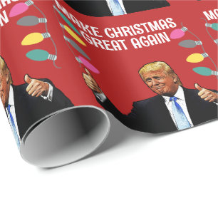 TRUMP MAAKT KERSTMIS WEER GEWELDIG 2024 CADEAUPAPIER