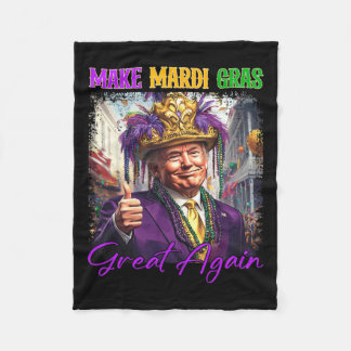 Trump maakt Mardi Gras weer geweldig grappige para Fleece Deken