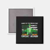 Trump maakt St. Patrick's Day weer een grote Ameri Magneet (Voorkant / Achterkant)