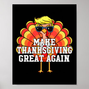 Trump Maakt Thanksgiving Opnieuw Groot Funny Kalko Poster