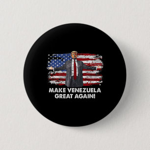 Trump Maakt Venezuela Weer Groot _9 Ronde Button 5,7 Cm