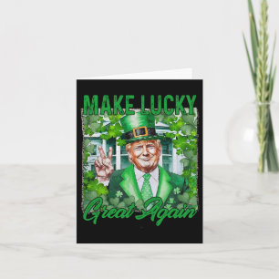 Trump maakt weer gelukkige St Patrick's Day Kaart