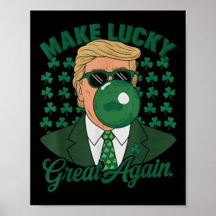 Trump maakt weer gelukkige St. Patrick's Day Poster
