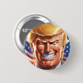 Trump MAGA 2024 America First Button (Voorkant /achterkant)