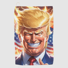 Trump MAGA 2024 America First Golfhanddoek
