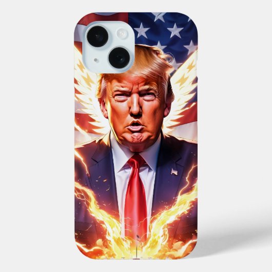 Trump MAGA 2024 Amérique premier iPhone / coque ip (Verso)