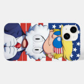 Trump MAGA 2024 Kaws Pop Art iPhone / iPad case (Achterkant (horizontaal))
