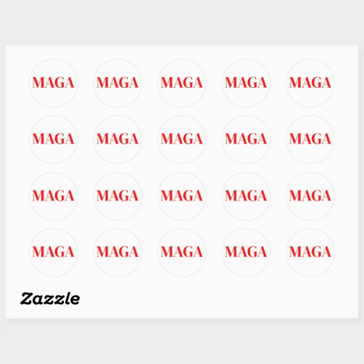 Trump Maga 2024 Ronde Sticker (Vel)