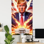 Trump MAGA 2024 Save America Value Poster (Bureau à domicile)