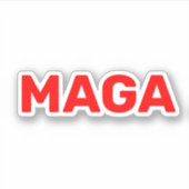 Trump Maga 2024 Sticker (Voorkant)