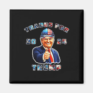 Trump Maga Ik stem Trades voor Trump 2024 Magneet