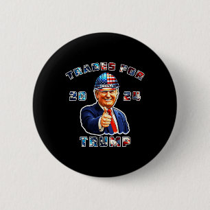 Trump Maga Ik stem Trades voor Trump 2024 Ronde Button 5,7 Cm