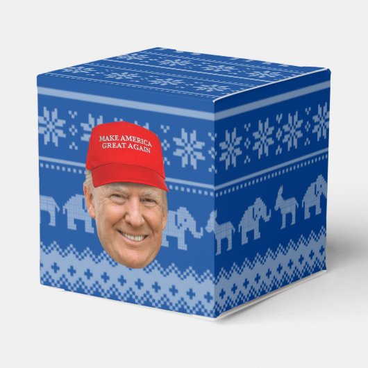 TRUMP MAGA Kerstmis Bedankdoosjes (Achterkant)