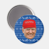 TRUMP MAGA Kerstmis Magneet (Voorkant / Achterkant)