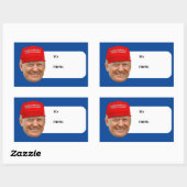 TRUMP MAGA Kerstmis Rechthoekige Sticker (Vel)
