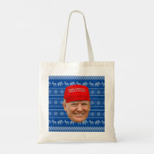 TRUMP MAGA Kerstmis Tote Bag