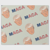 Trump MAGA-patroon Cadeaupapier (Vlak)