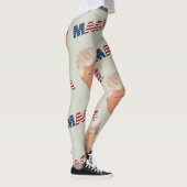 Trump MAGA-patroon Leggings (Rechts)