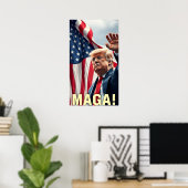 Trump MAGA Poster (Thuiskantoor)