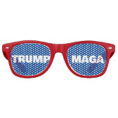 TRUMP MAGA RETRO ZONNEBRIL (Voorkant)
