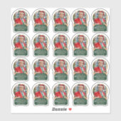 Trump MAGA - Stickers de vinyle de Noël (Feuille)