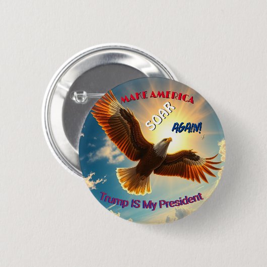 Trump Make America Soar Again Button (Voorkant /achterkant)