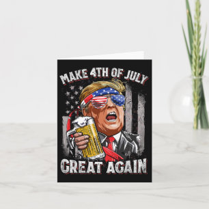 Trump maken 4 juli weer geweldig Mannen Drink be Kaart