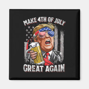Trump maken 4 juli weer geweldig Mannen Drink be Magneet