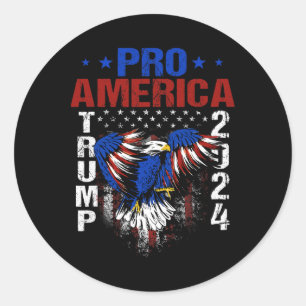 Trump Mannen Vrouwen Pro Amerika Donald Trump Ronde Sticker
