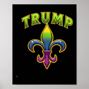 Trump Mardis Gras Poster