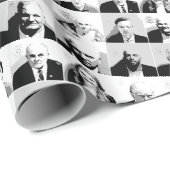 Trump medegedaagde mugshots cadeaupapier (Rol Hoek)