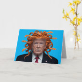 Trump Medusa Greeting Card Kaart (Gele Bloem)