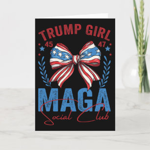 Trump Meisje 45 47 Mega Est 2025 Sociale Club Stem Kaart