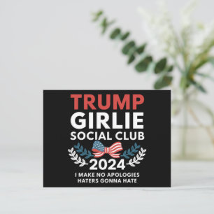 Trump Meisje Coquette Sociale Club Boog Verkiezing Briefkaart