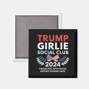 Trump Meisje Coquette Sociale Club Boog Verkiezing Magneet