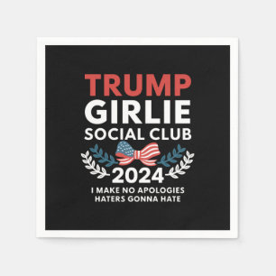 Trump Meisje Coquette Sociale Club Boog Verkiezing Servet