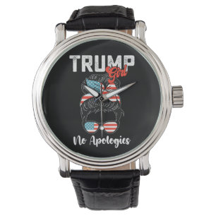 Trump meisje geen excuses presidentsverkiezingen horloge