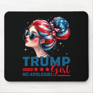 Trump Meisje Geen Excuses Rommelige Knot Zingles T Muismat