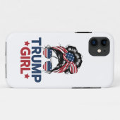 Trump Meisje Messy Bun Trump 2024 Verkiezing Ameri Case-Mate iPhone Case (Achterkant (horizontaal))