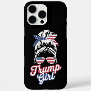 Trump Meisje Rommelige Knot Vintage USA Amerikaans iPhone 16 Pro Max Hoesje