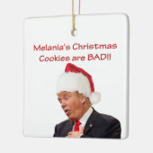 Trump, Melania's kerstkoekjes zijn BAD! Keramisch Ornament (Links)