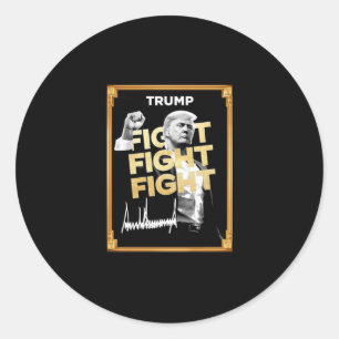 Trump Meme Coin Ronde Sticker