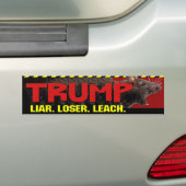 Trump - menteur, perdant, Sticker de pare-chocs (En voiture)