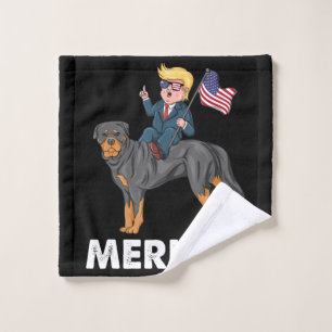 Trump Merica Rottweiler Dog American Hero