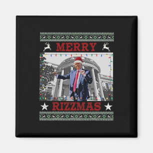Trump Merry Rizzmas Grappige Trump Dance Ch Magneet
