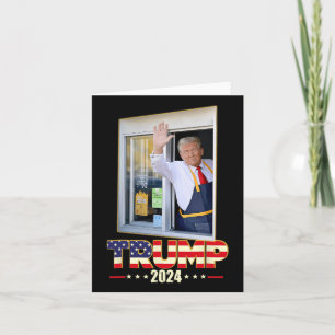 Trump Met Mc Donald Trump Werknemer Stem Op Trump Kaart