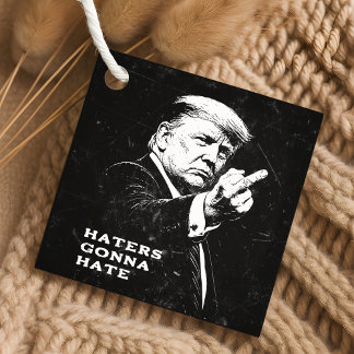 Trump Middenvinger 2026 Meme Grappig Bedankjes Labels