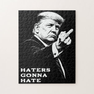 Trump Middenvinger 2026 Meme Grappig Legpuzzel